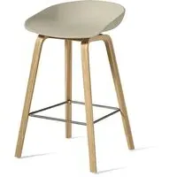 Bar Stool with Footrest - Green, Steel