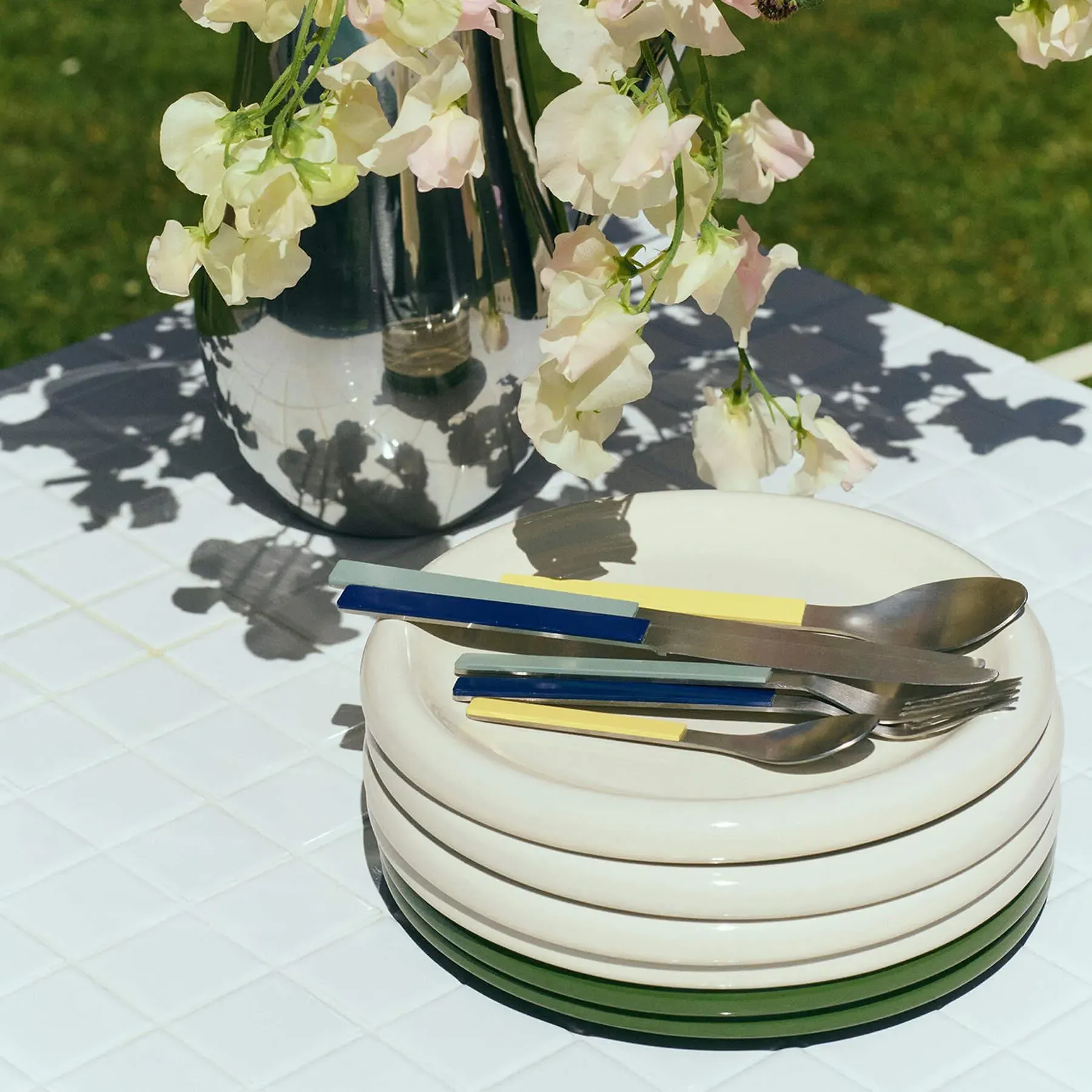 Barro Large Plate Set of 2 - Off White, Terracotta