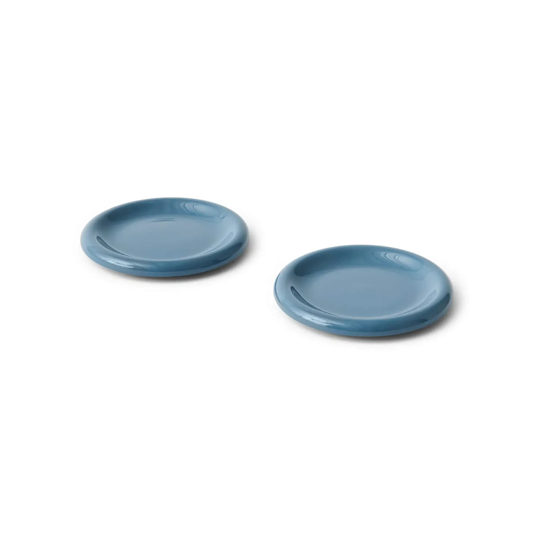 Barro Small Plate Set of 2 - Dark Blue, Terracotta image