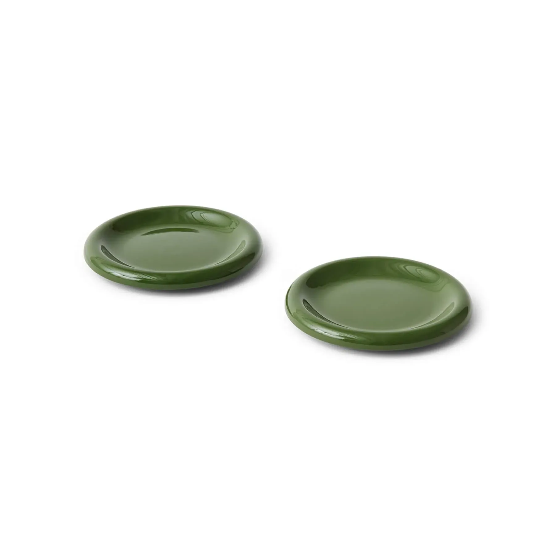 Barro Small Plate Set of 2 - Green, Terracotta