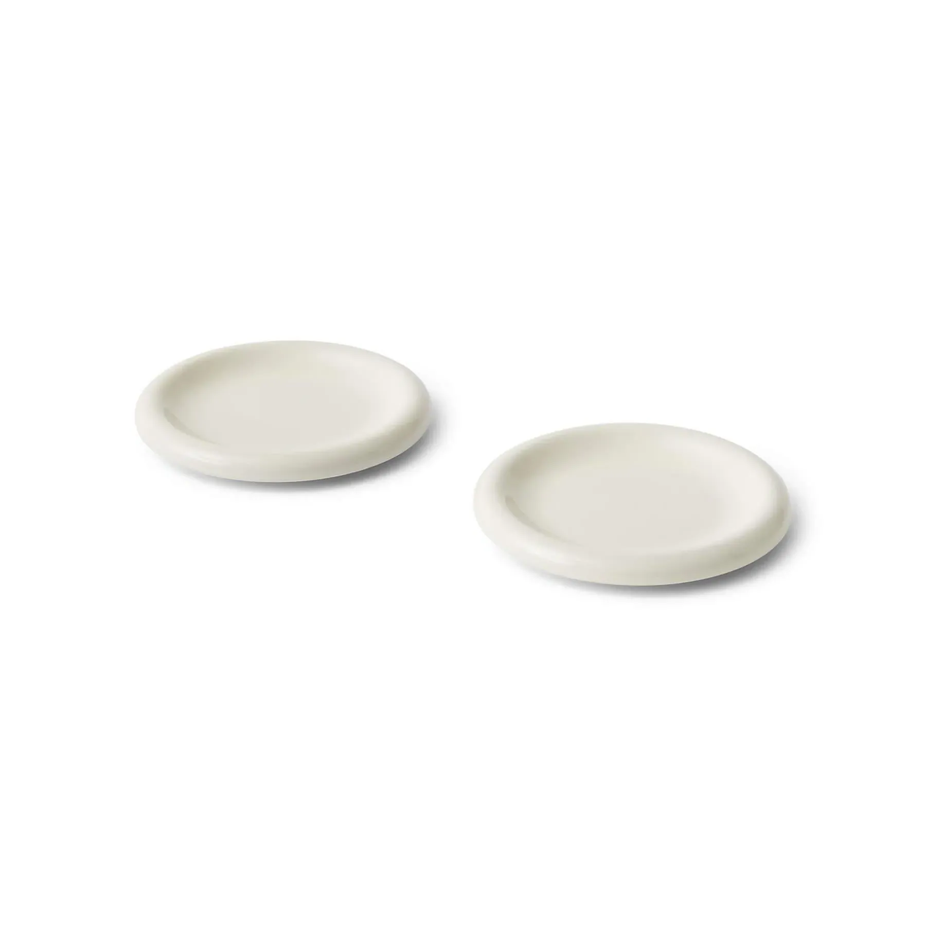 Barro Small Plate Set of 2 - Off White, Terracotta