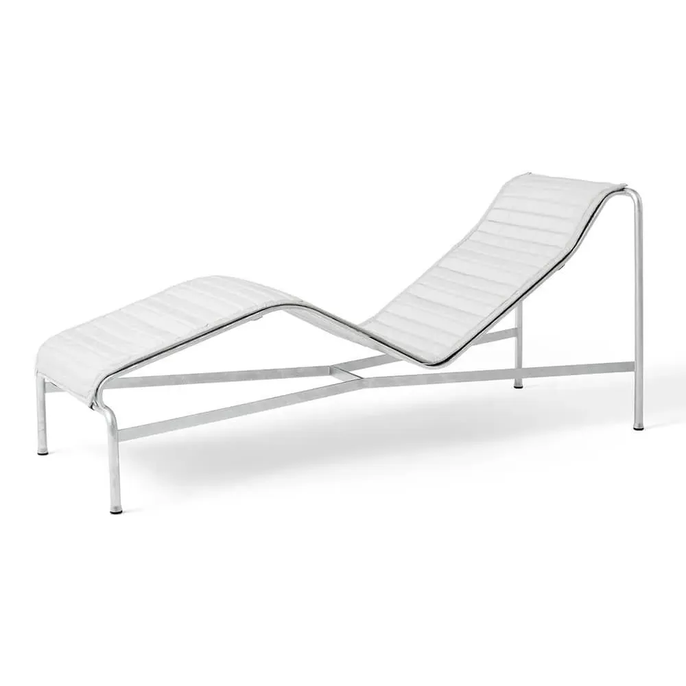 Chaise Longue Quilted Cushion - Sky Grey