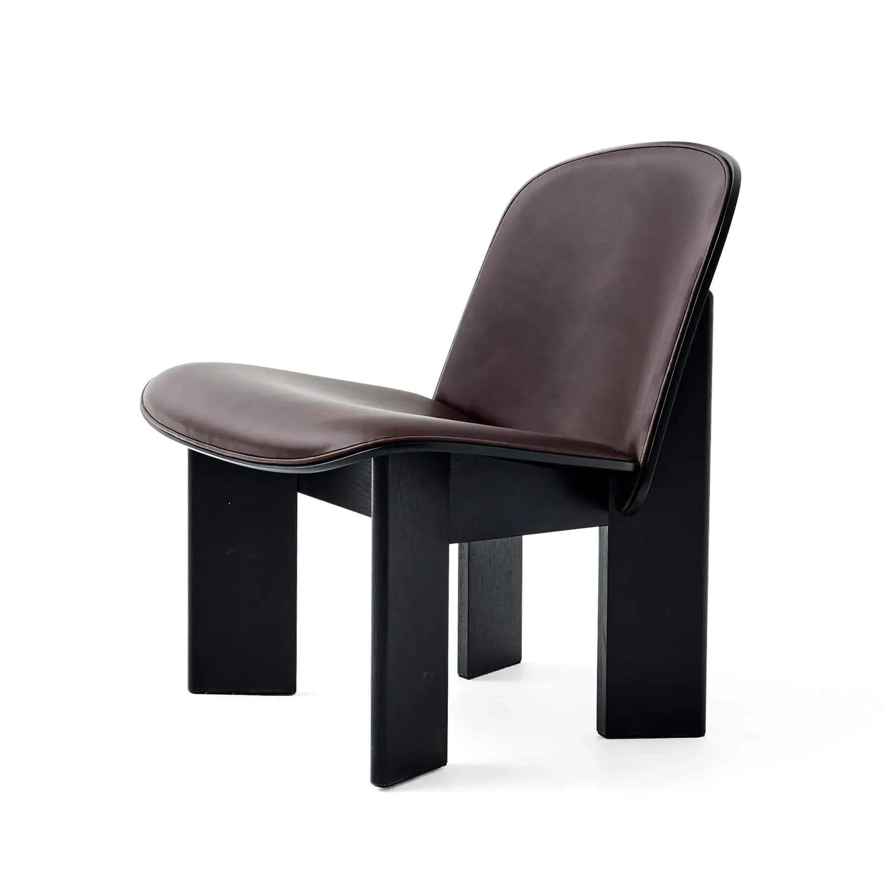 Chisel Lounge Chair Front Upholstered - Brown image