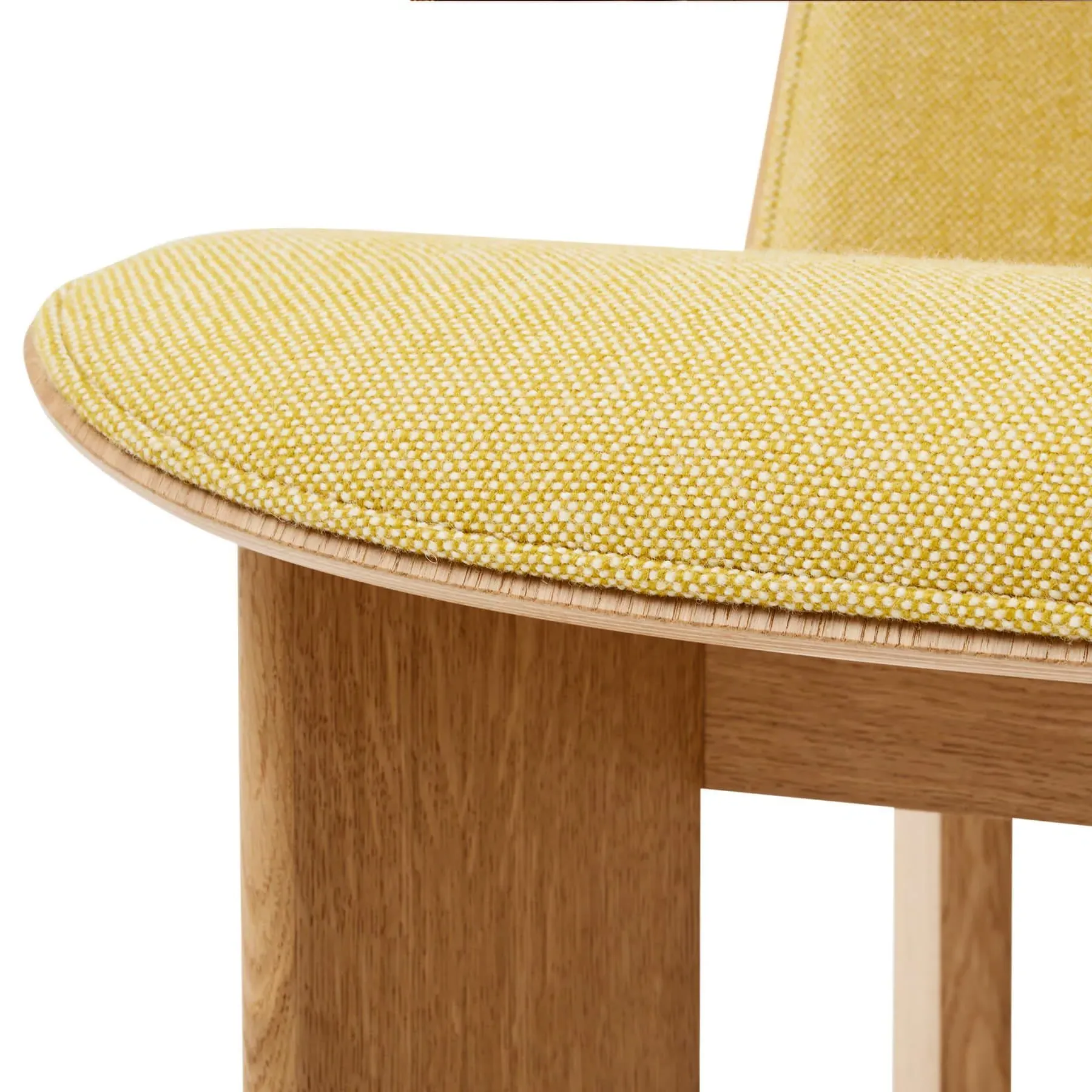 Chisel Lounge Chair Front Upholstered - Cognac