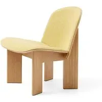 Chisel Lounge Chair Front Upholstered - Oak