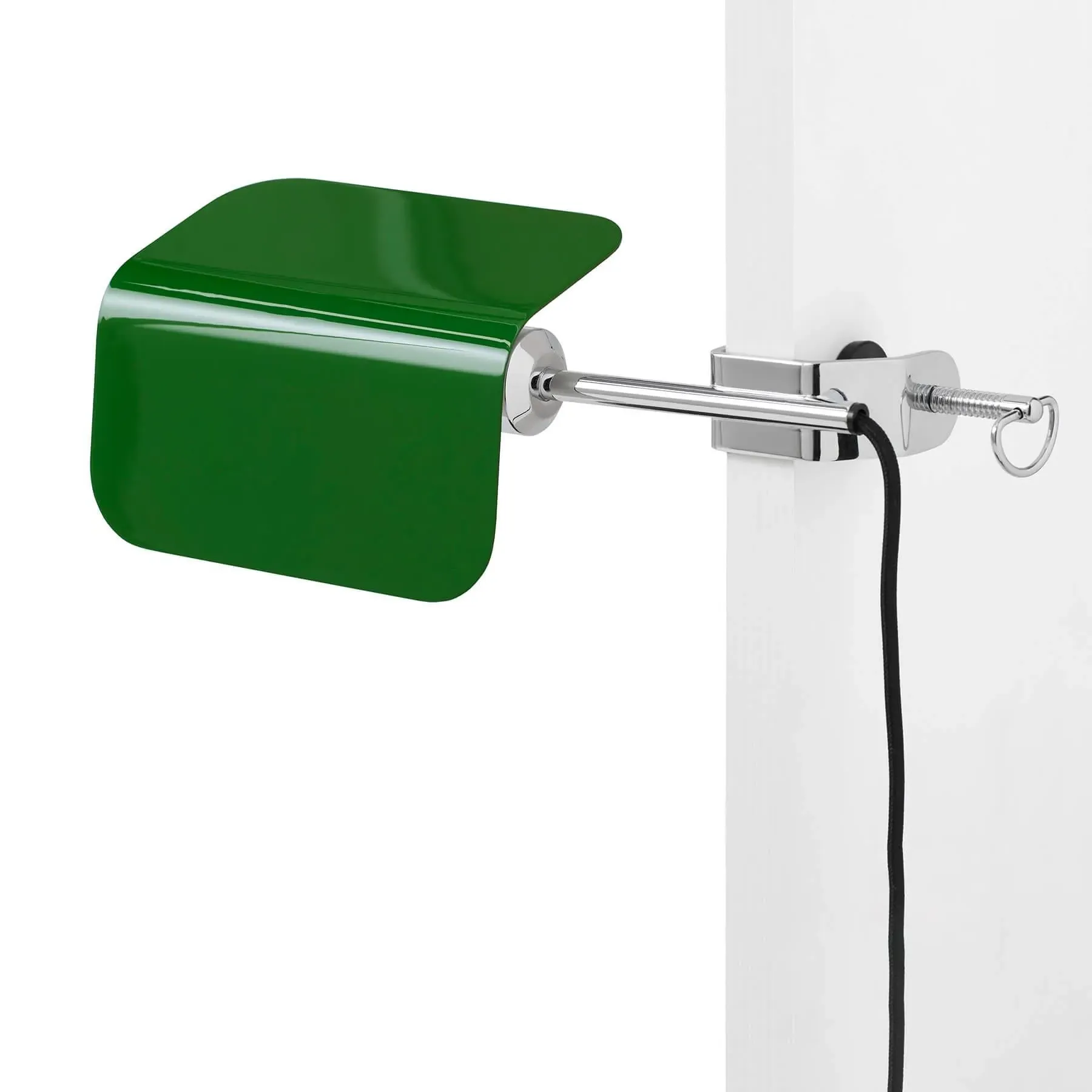 Clip Light with Adjustable Shade - Green, Steel