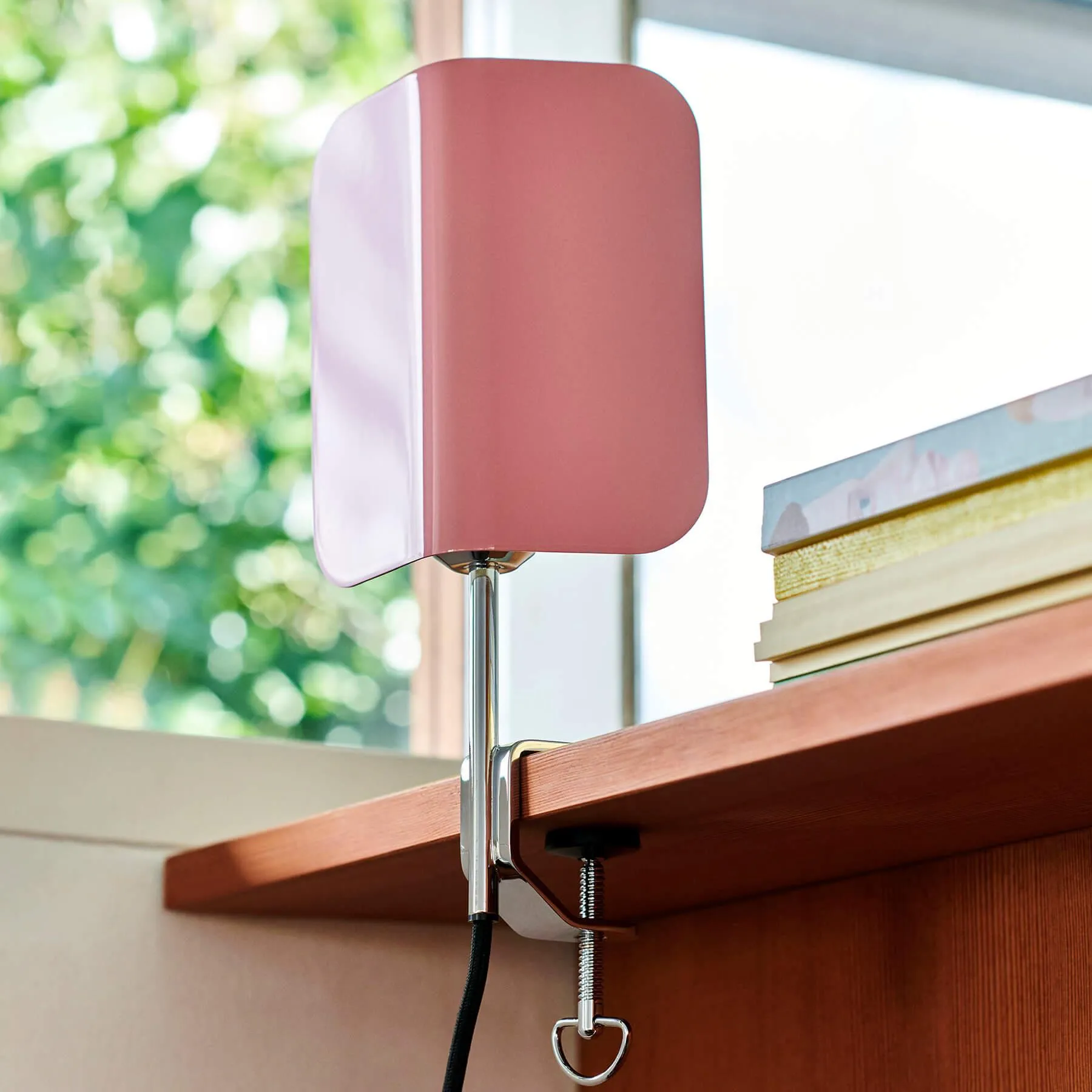 Clip Light with Adjustable Shade - Oyster White, Steel