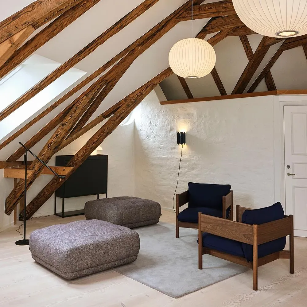 Club Armchair with Cushions - Beech