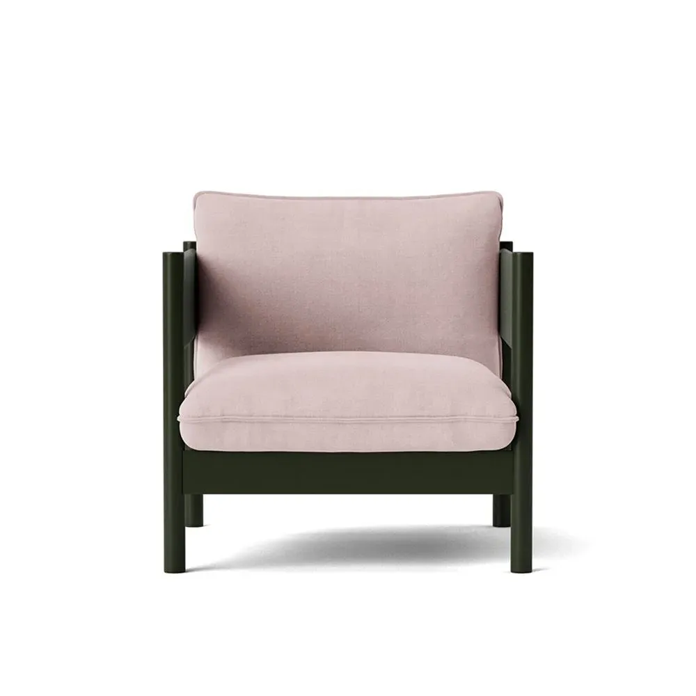 Club Armchair with Cushions - Green, Beech