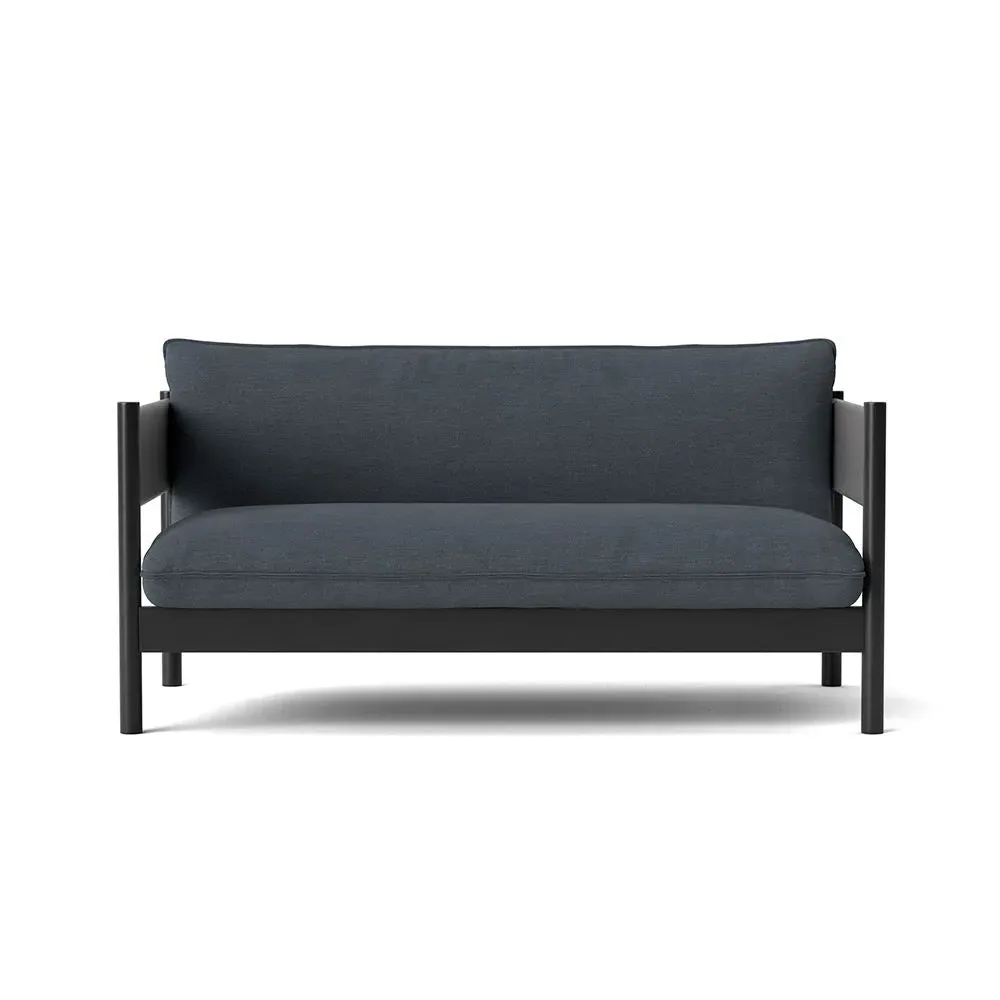 Club Sofa with Cushions - Black, Beech image