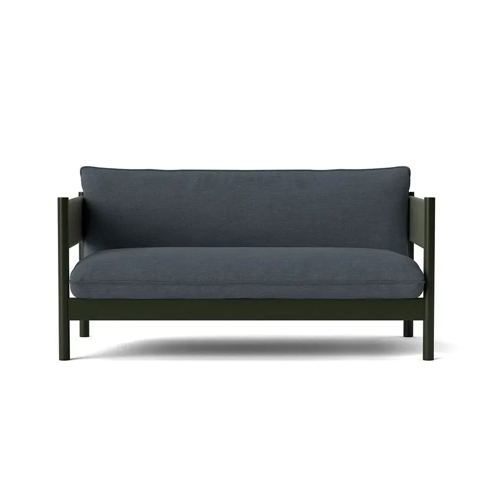 Club Sofa with Cushions - Bottle Green, Beech