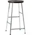 Cornet 65cm Bar Stool - Smoked Oak, Chrome Steel