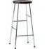 Cornet 75cm Bar Stool - Smoked Oak, Chrome Steel