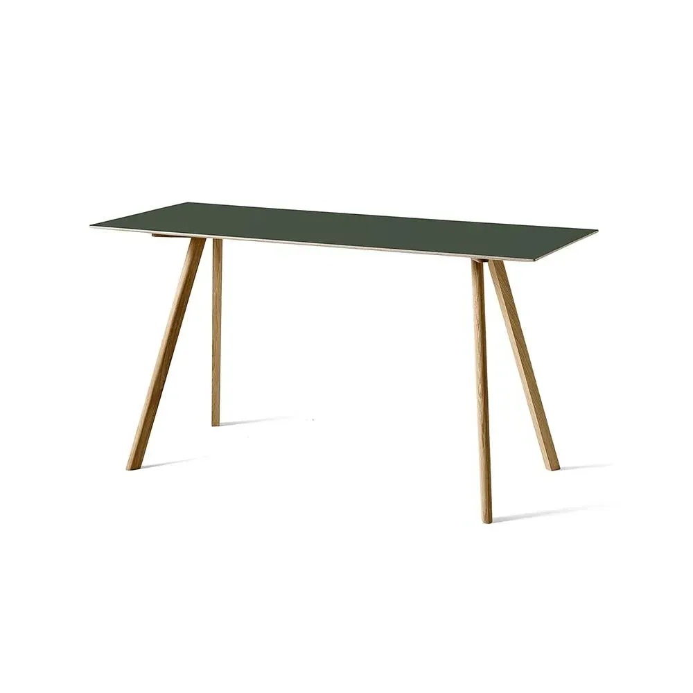 CPH 30 Small Dining Table - Green, Linoleum