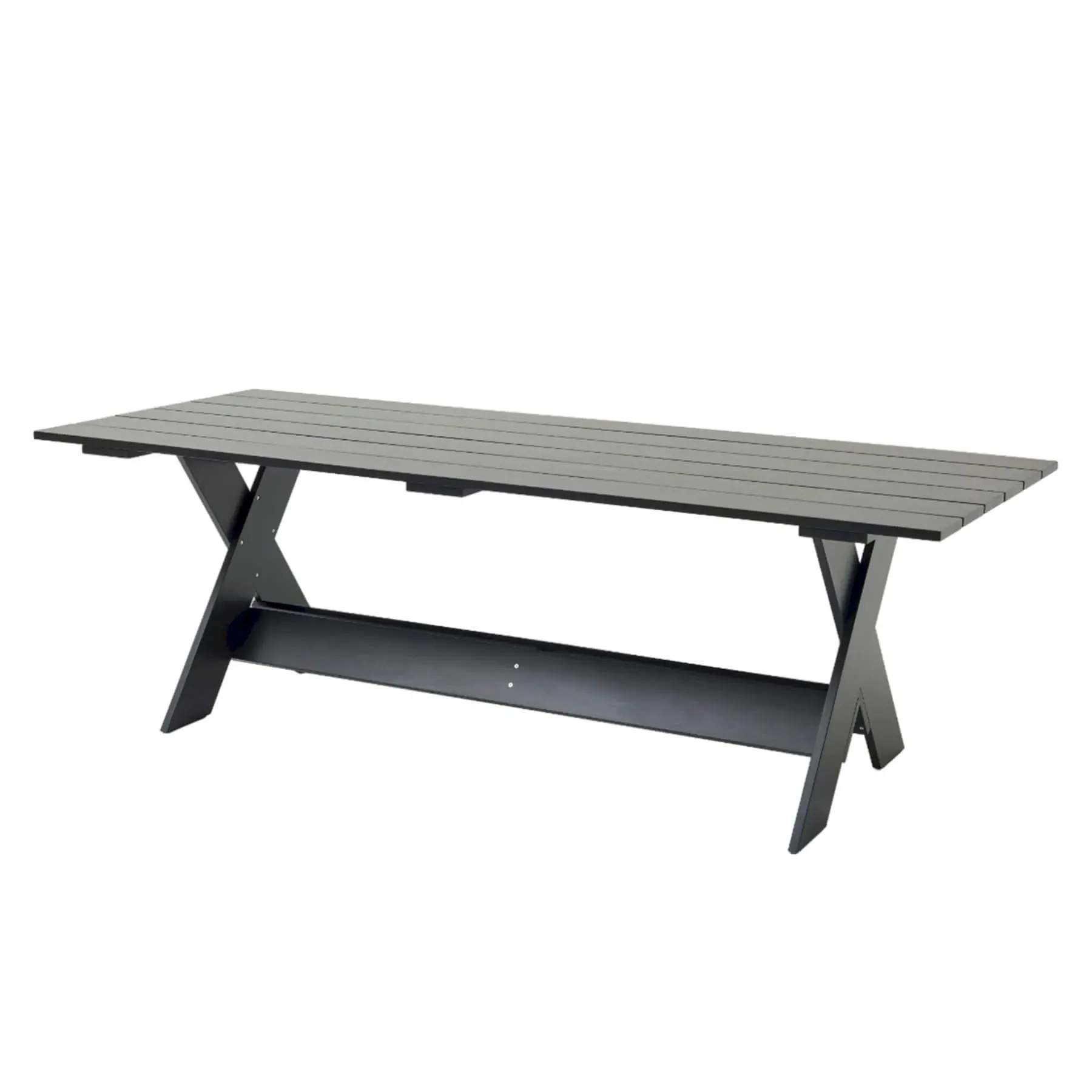 Crate Large Outdoor Dining Table - Black, Pinewood