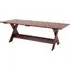 Crate Large Outdoor Dining Table - Iron Red, Pinewood
