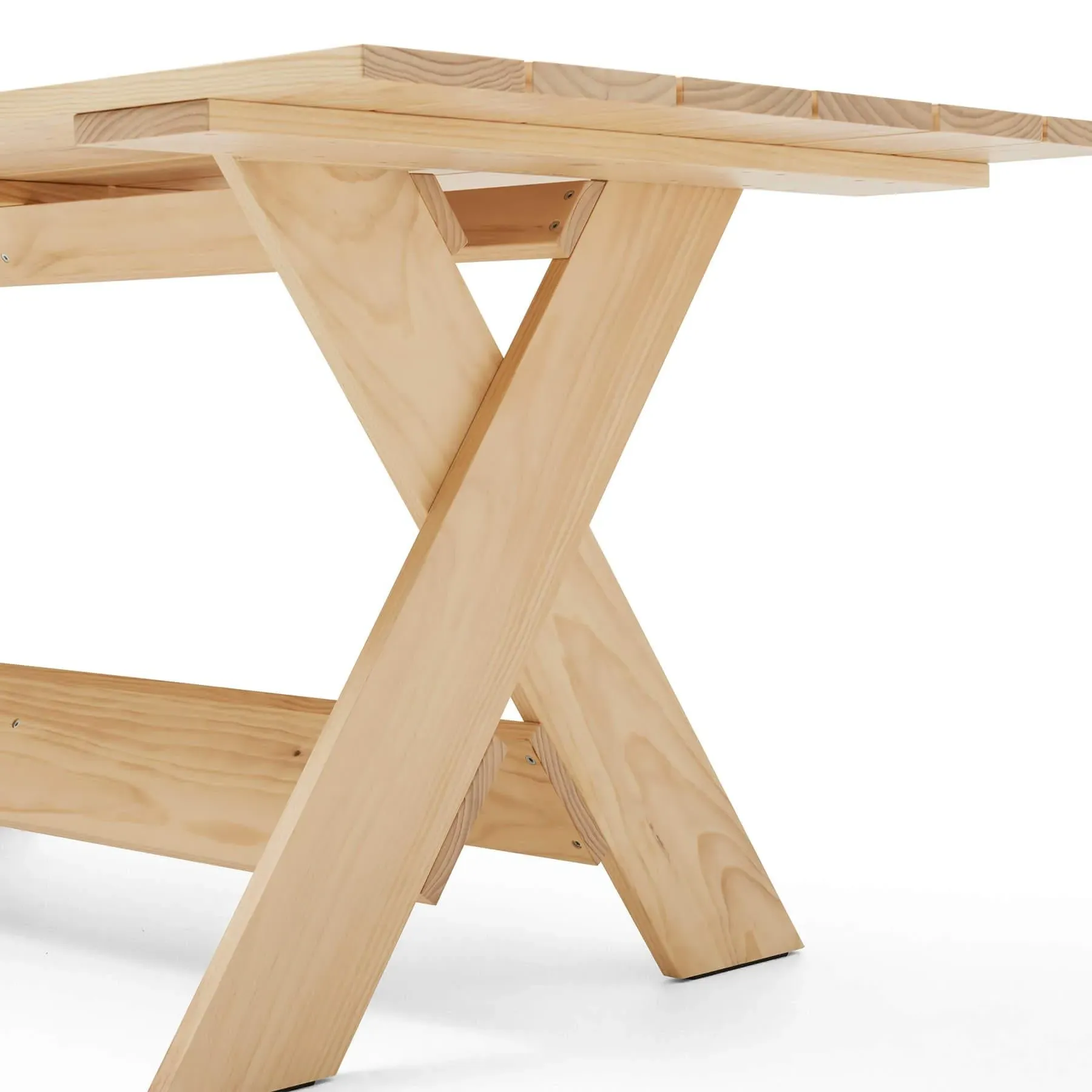 Crate Large Outdoor Dining Table - Pinewood