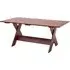 Crate Small Outdoor Dining Table - Iron Red, Pinewood