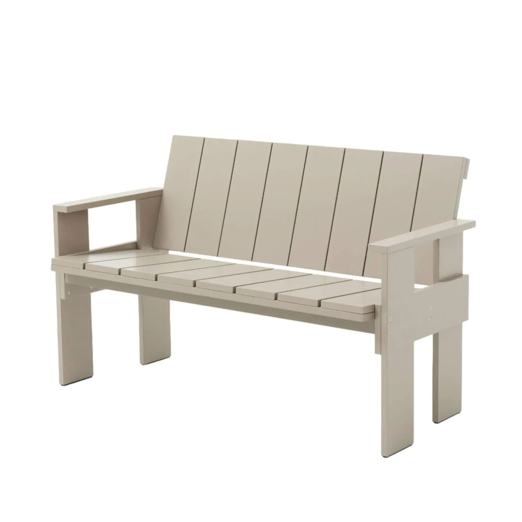 Dining Bench with Armrests - Grey, Pine