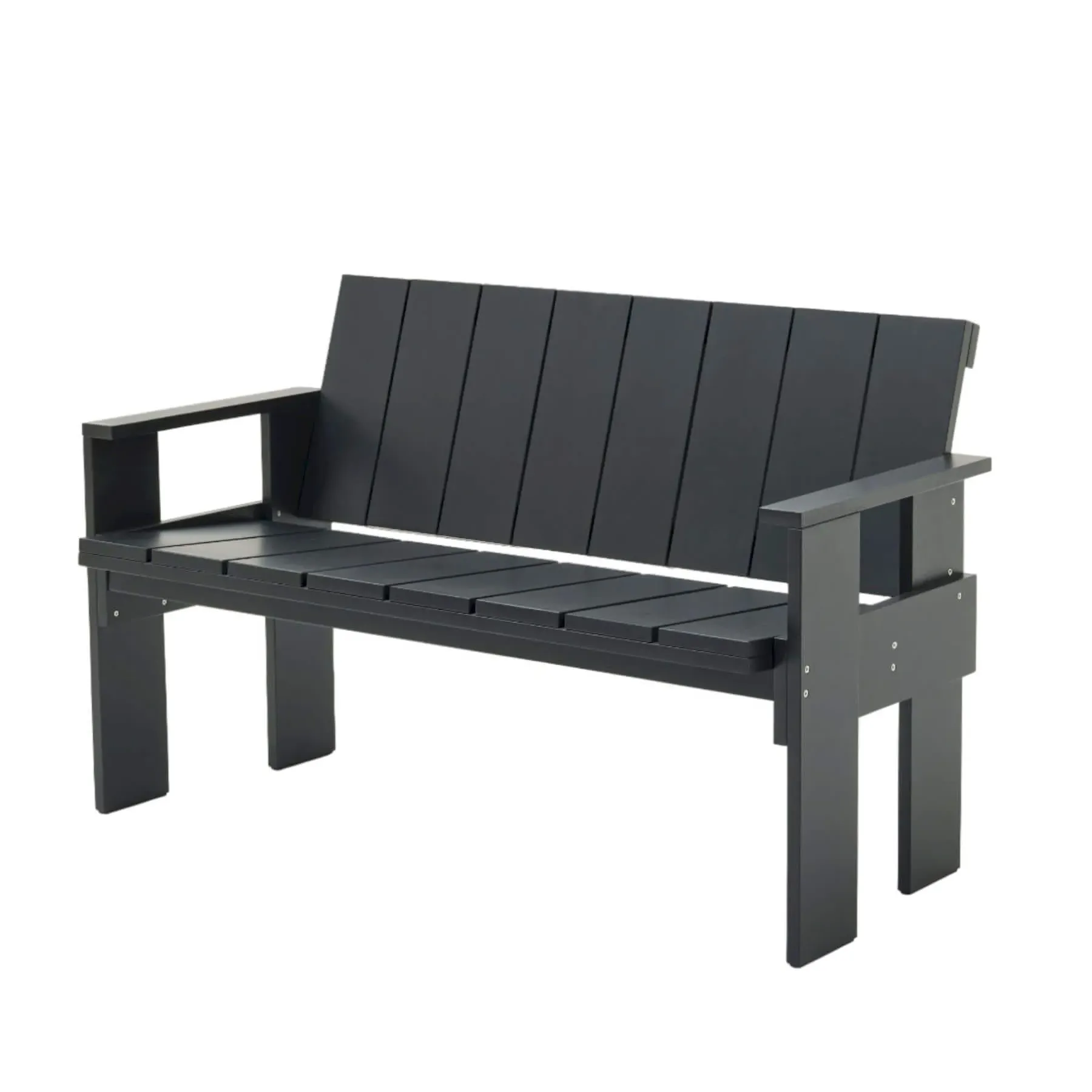 Dining Bench with Armrests - Pine Wood