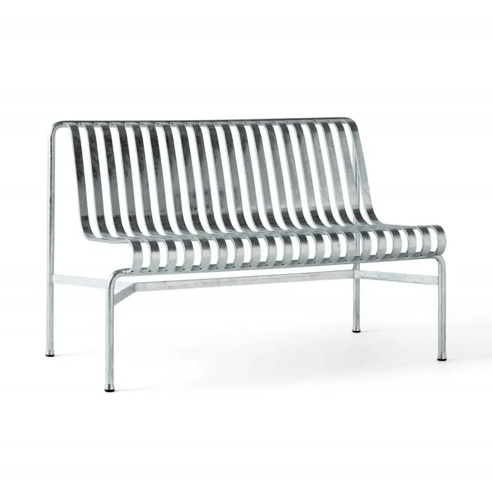 Dining Bench without Arms - Galvanised Steel