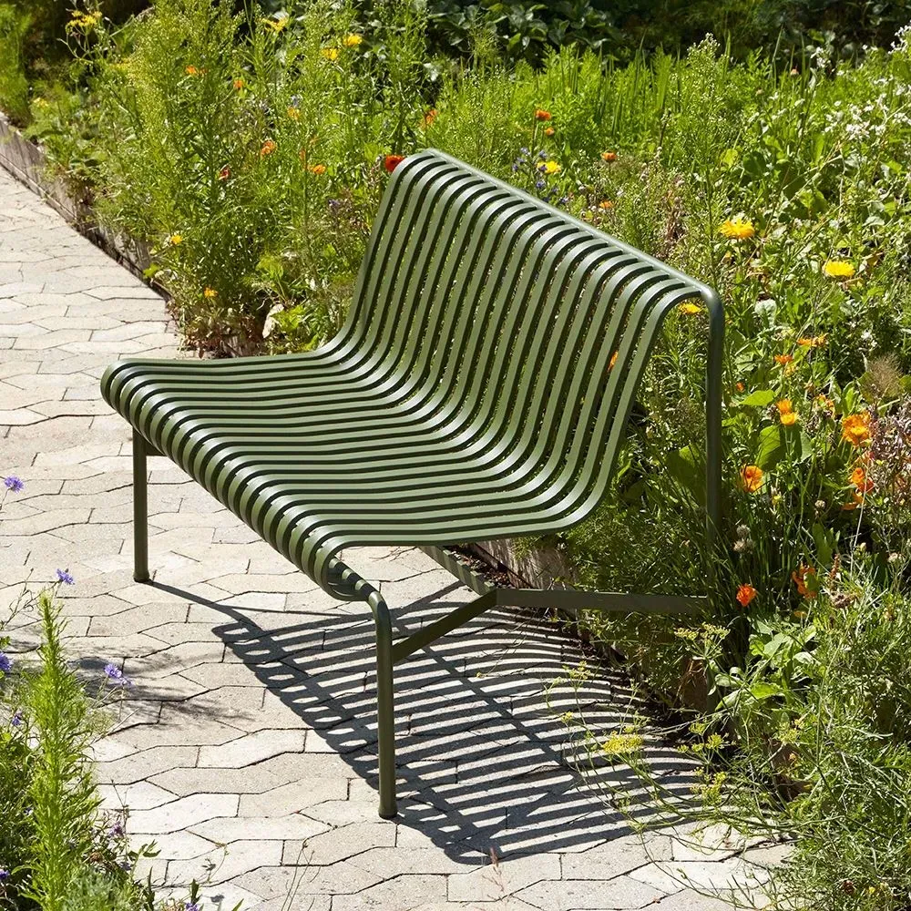 Dining Bench without Arms - Sky Grey, Steel