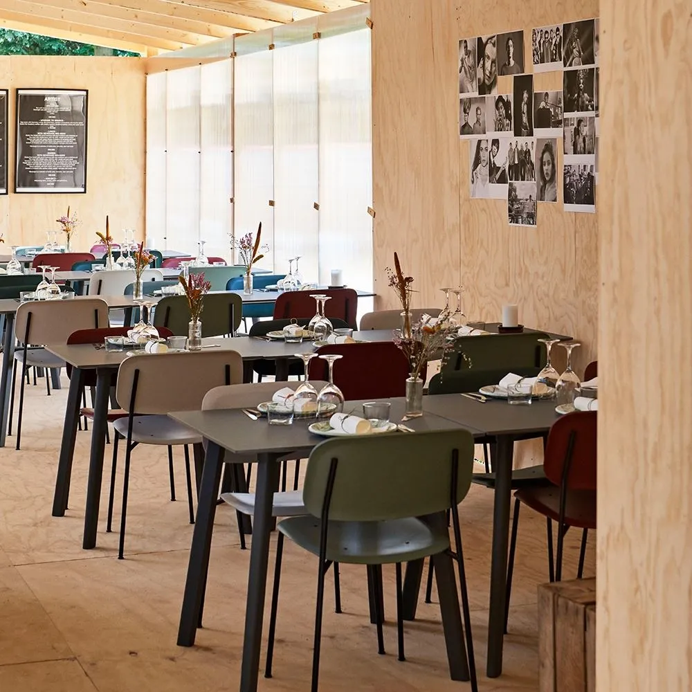 Dining Chair Stackable - Grey, Oak