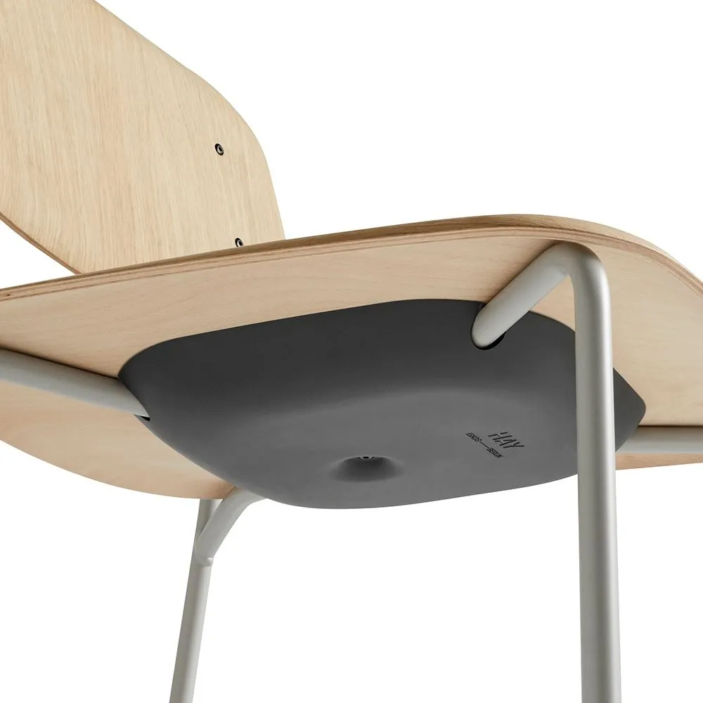 Dining Chair Stackable - Grey, Oak