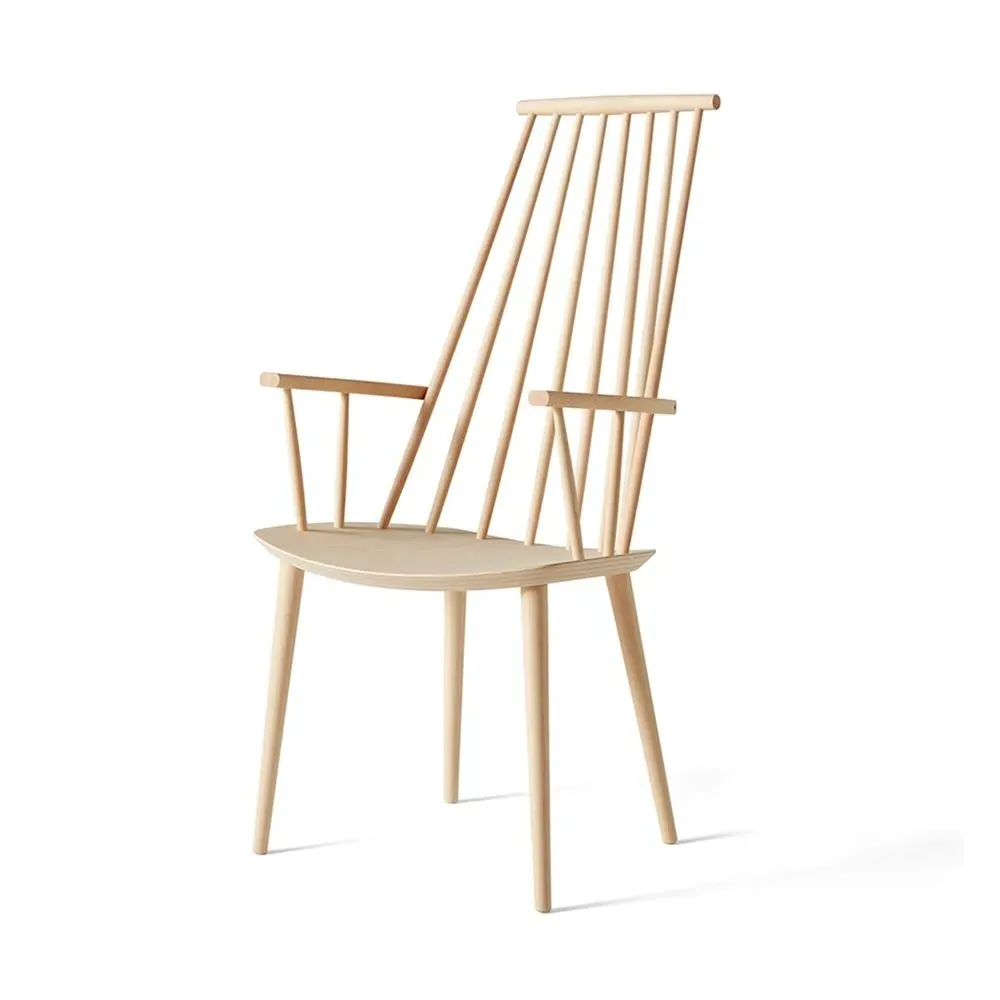 Dining Chair with Armrests - Black, Beech