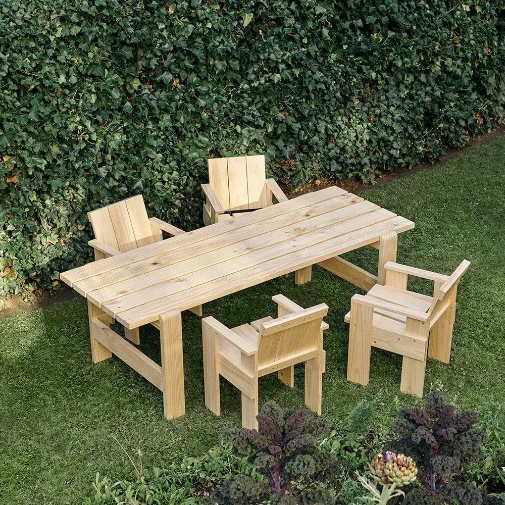 Dining Chair with Armrests - Pine Wood