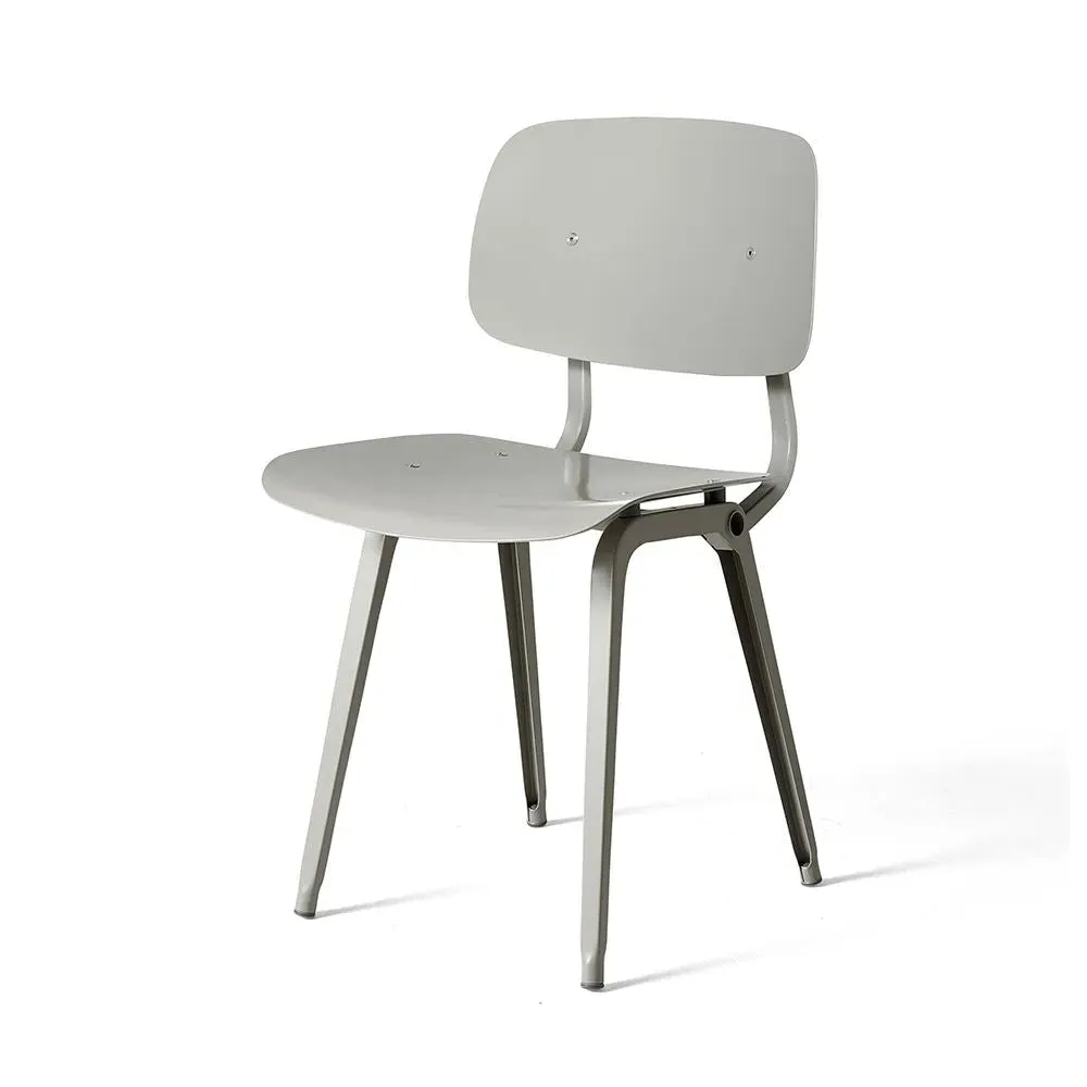 Dining Chair with Ergonomic Design - Beige, Steel image
