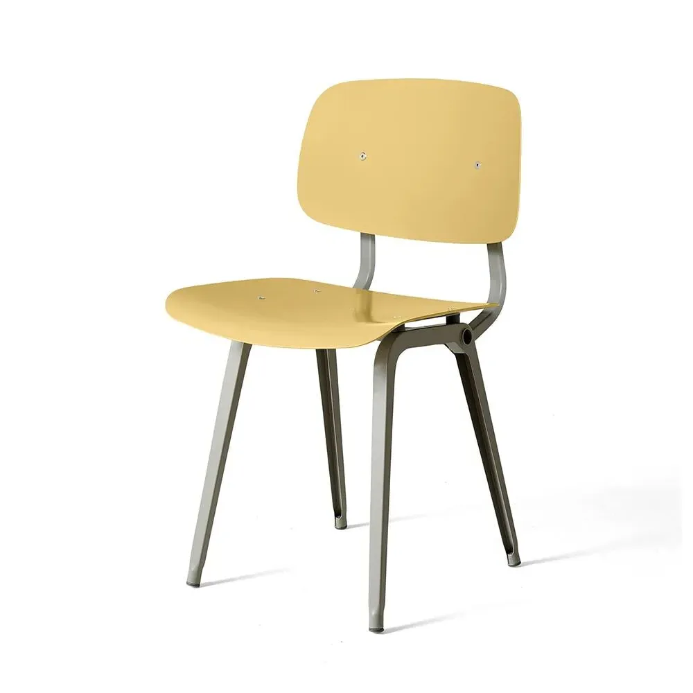 Dining Chair with Ergonomic Design - Biscotti, Steel