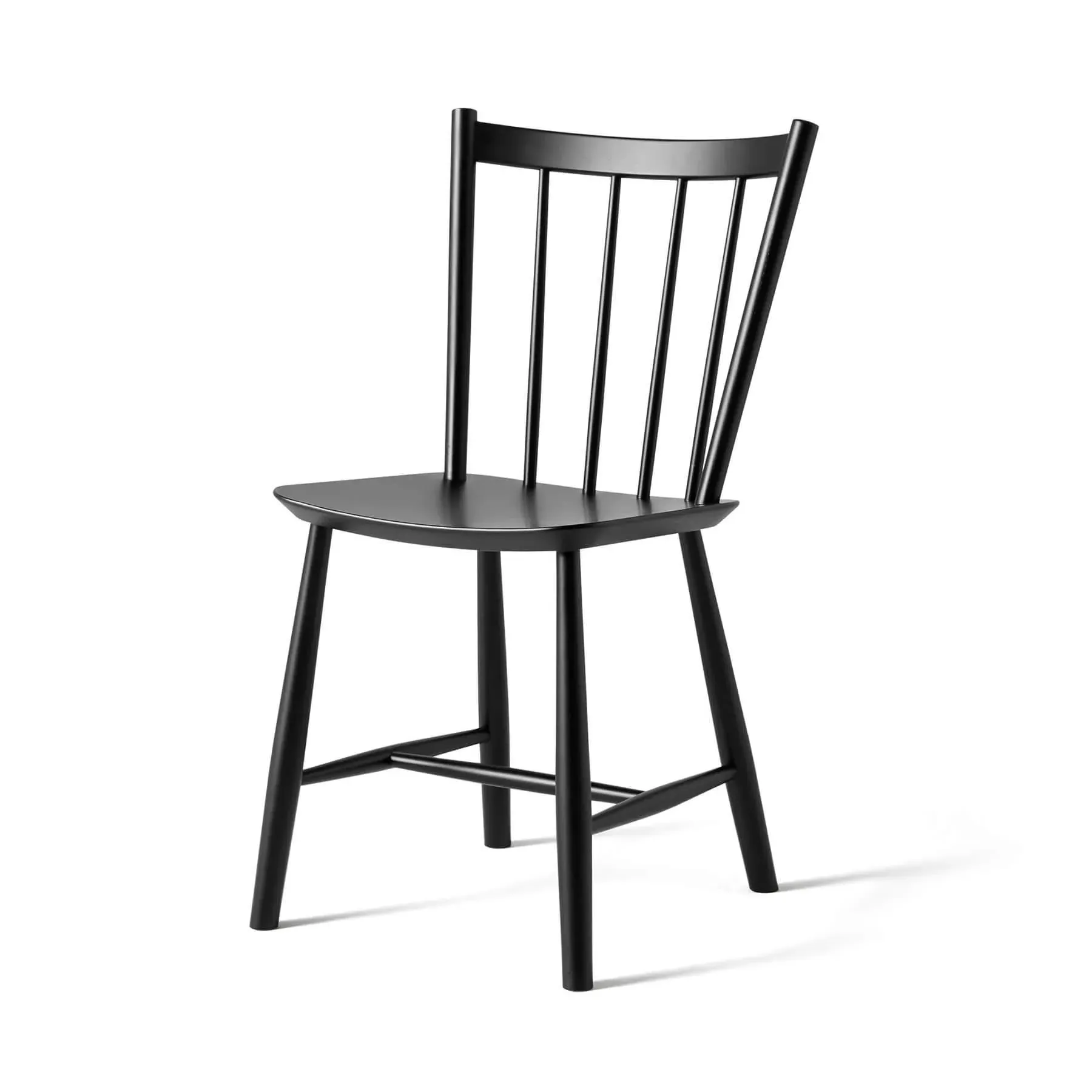 Dining Chair with Spindle Back - Black, Beech image