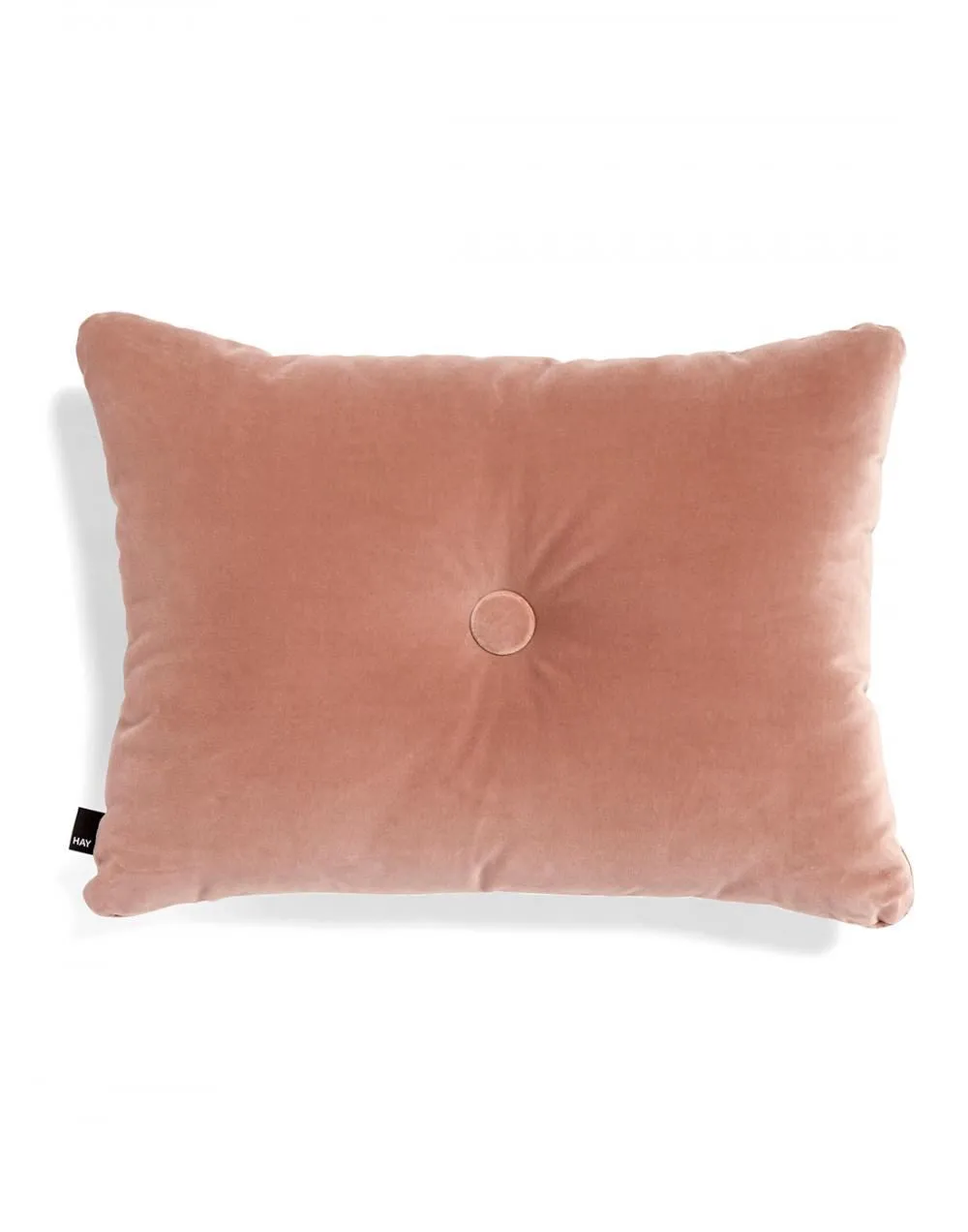 Dot Cushion with Button Detail - Beige, Cotton
