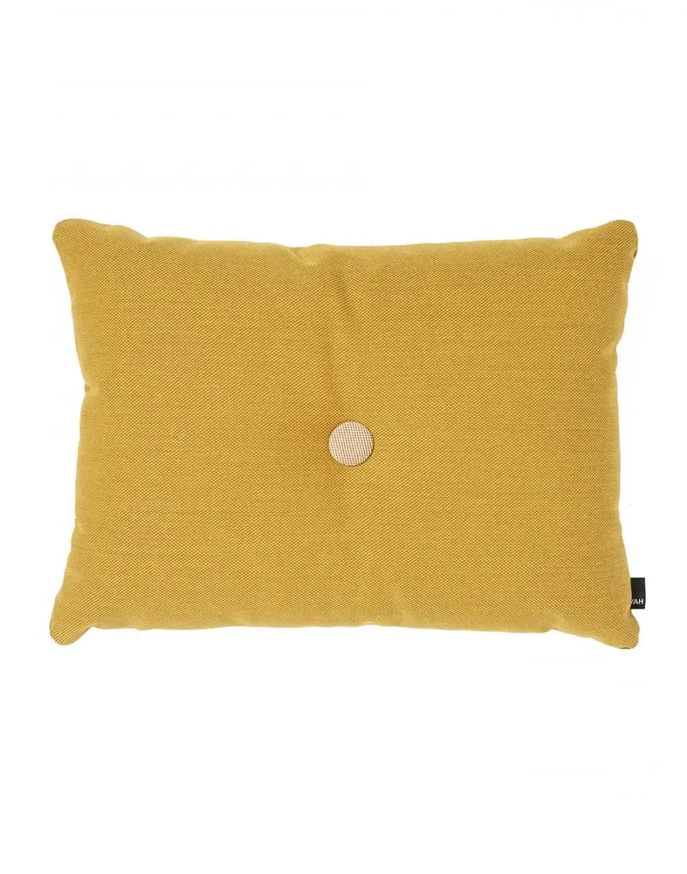 Dot Cushion with Button Detail - Golden Yellow