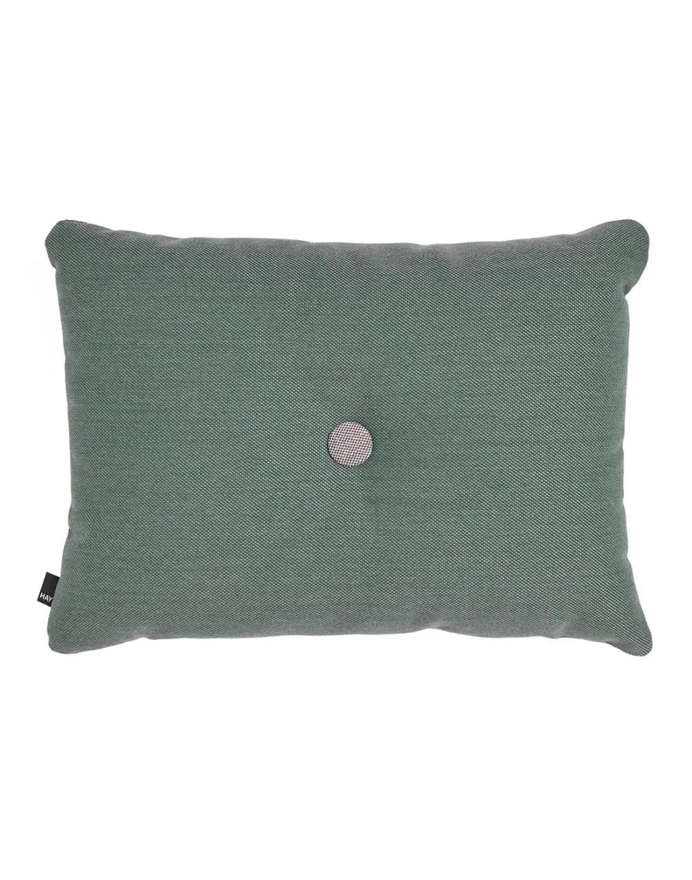 Dot Cushion with Button Detail - Rose, Wool