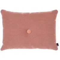Dot Cushion with Button Detail - Rose, Wool