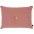 Dot Cushion with Button Detail - Rose, Wool