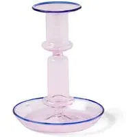 Flare Medium Candle Holder - Pink, Borosilicate Glass