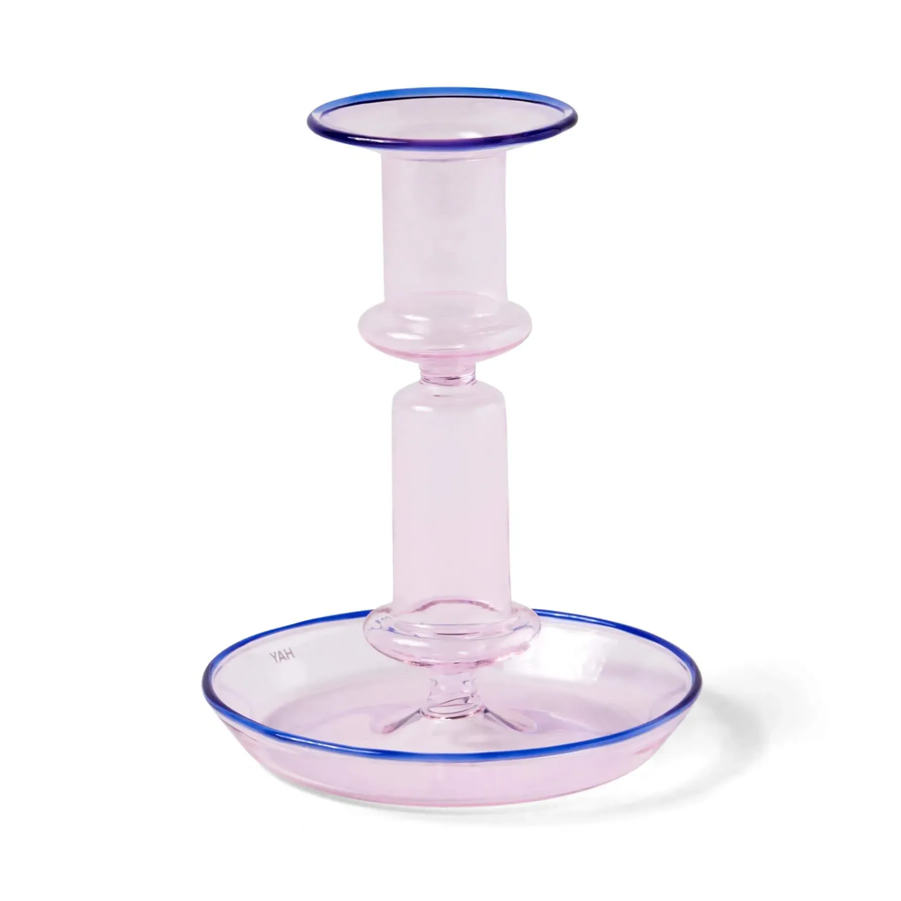 Flare Medium Candle Holder - Pink, Borosilicate Glass