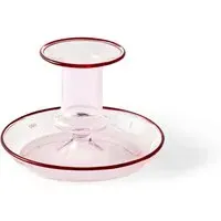 Flare Small Candle Holder - Pink, Borosilicate Glass