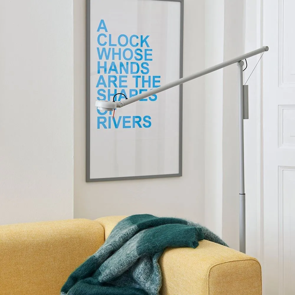 Floor Lamp with Counterweight - Black, Aluminium