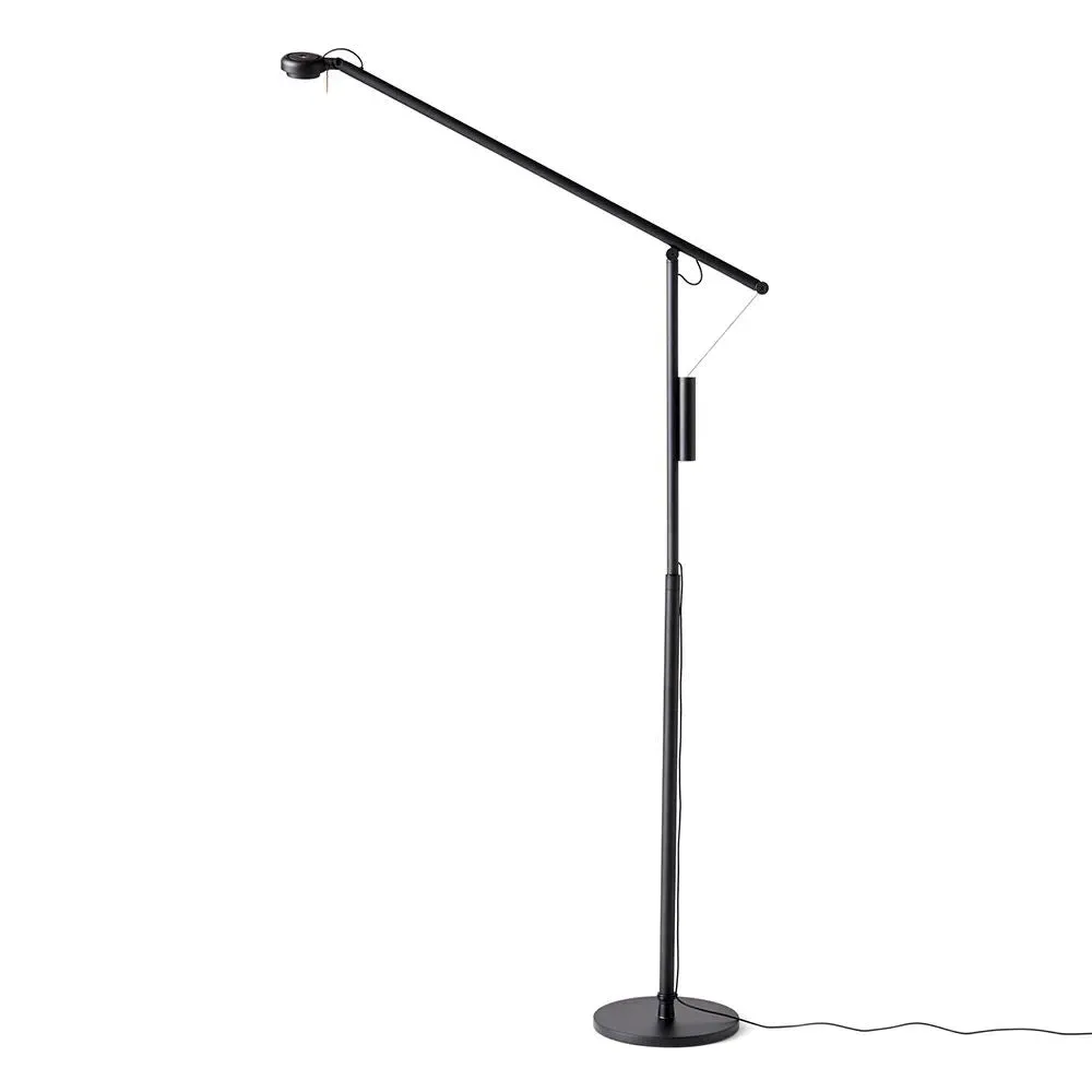 Floor Lamp with Counterweight - Black, Aluminium