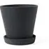 Flowerpot Large Planter - Black, Polystone