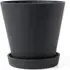 Flowerpot XL Planter - Black, Polystone