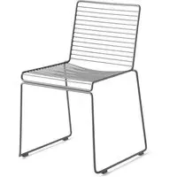 Hee Dining Chair - Asphalt Grey, Steel