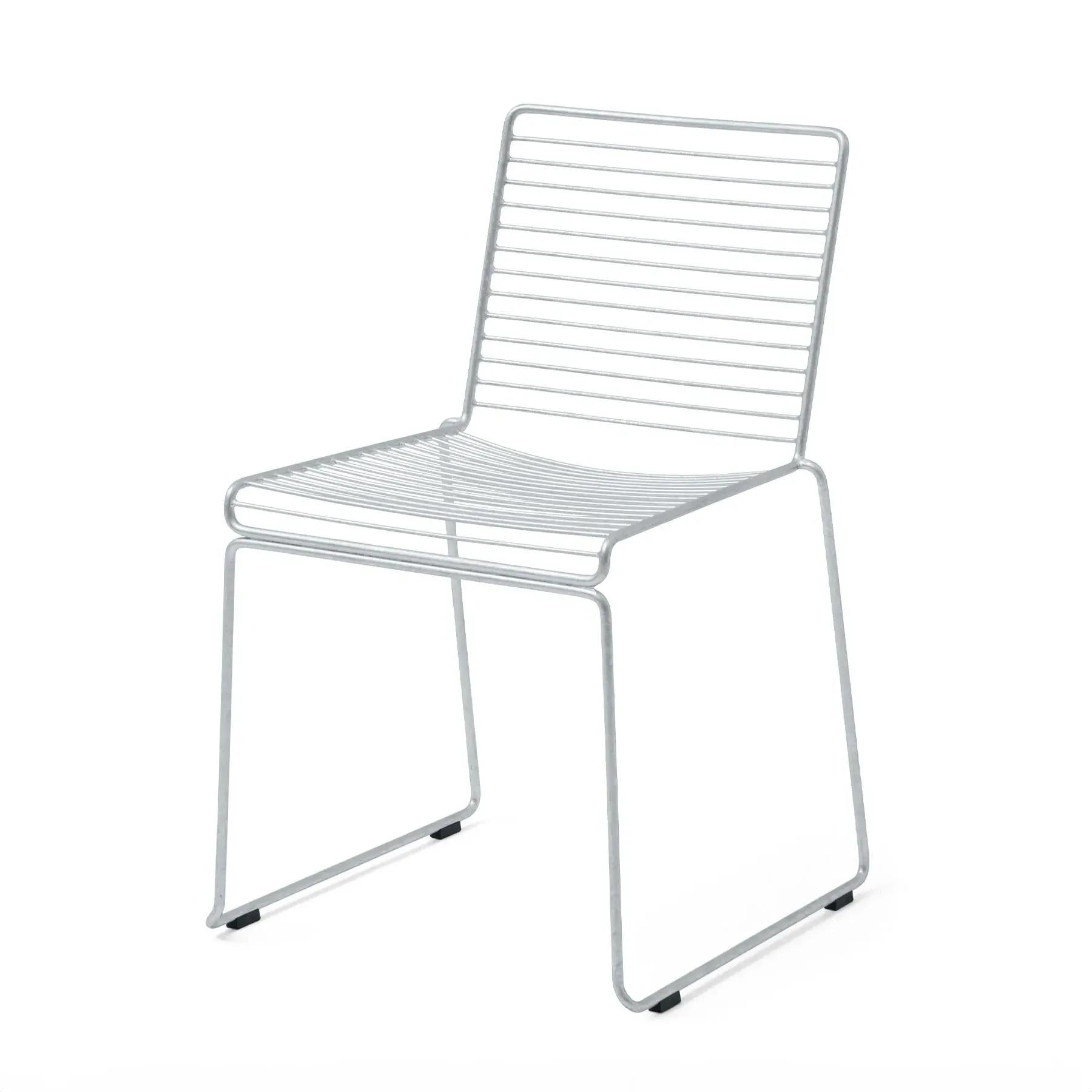 Hee Dining Chair - Hot Galvanised, Steel