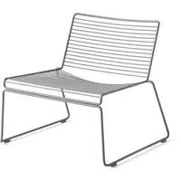 Hee Lounge Chair - Asphalt Grey, Steel