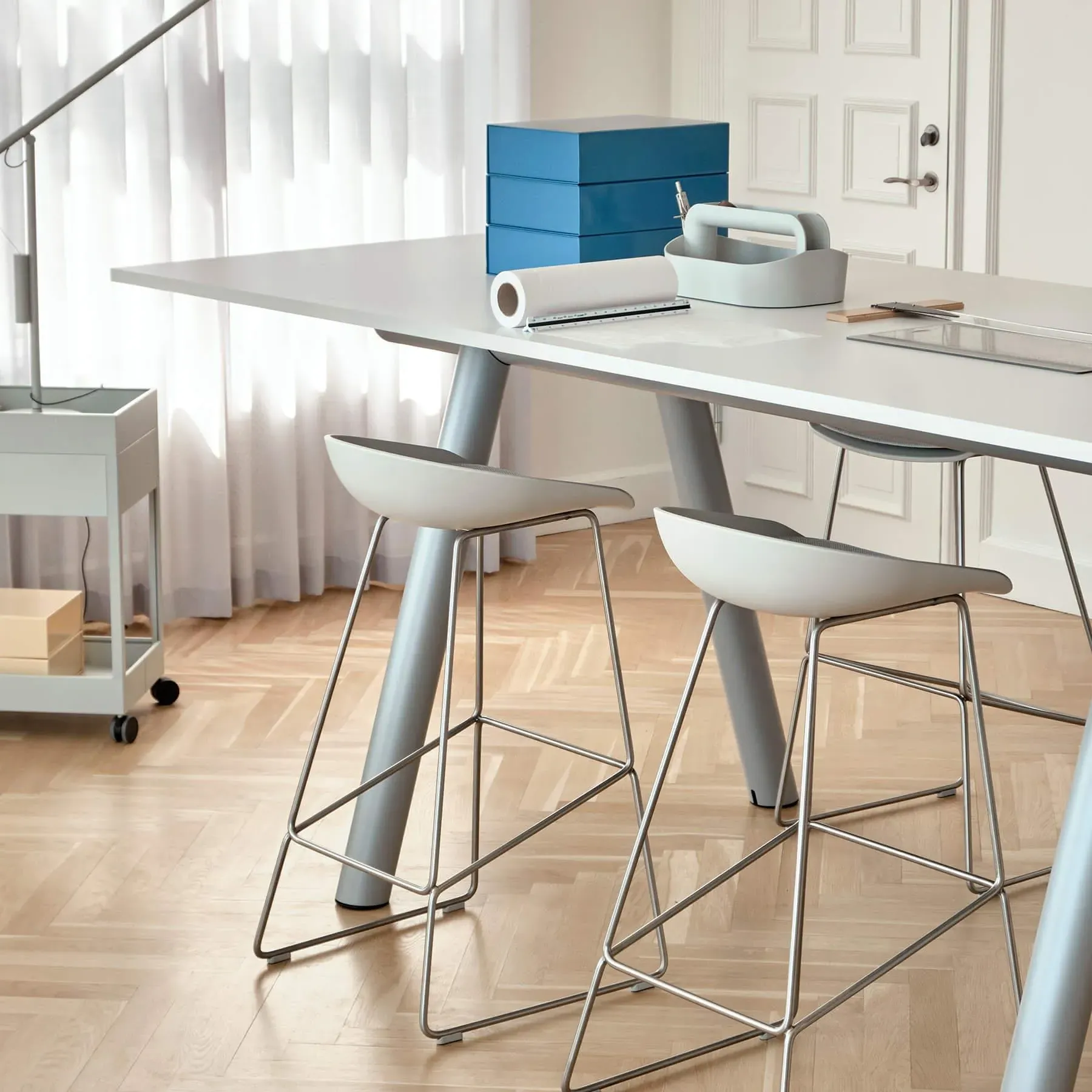 High Desk Table - Black, Laminate