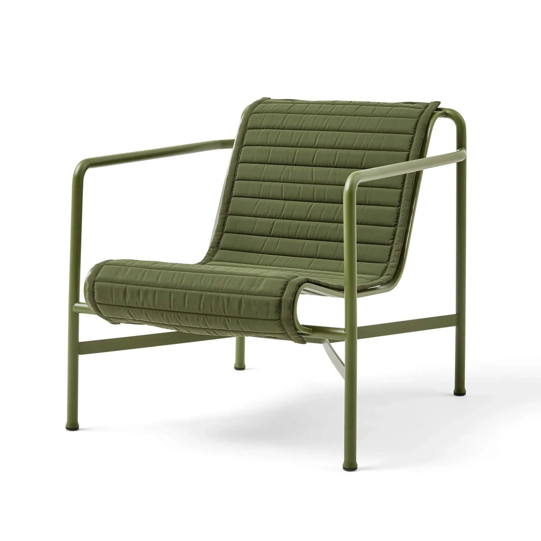 High Lounge Chair Quilted Cushion - Iron Red